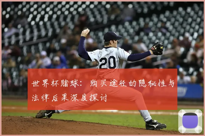 世界杯赌球:购买途径的隐秘性与法律后果深度探讨